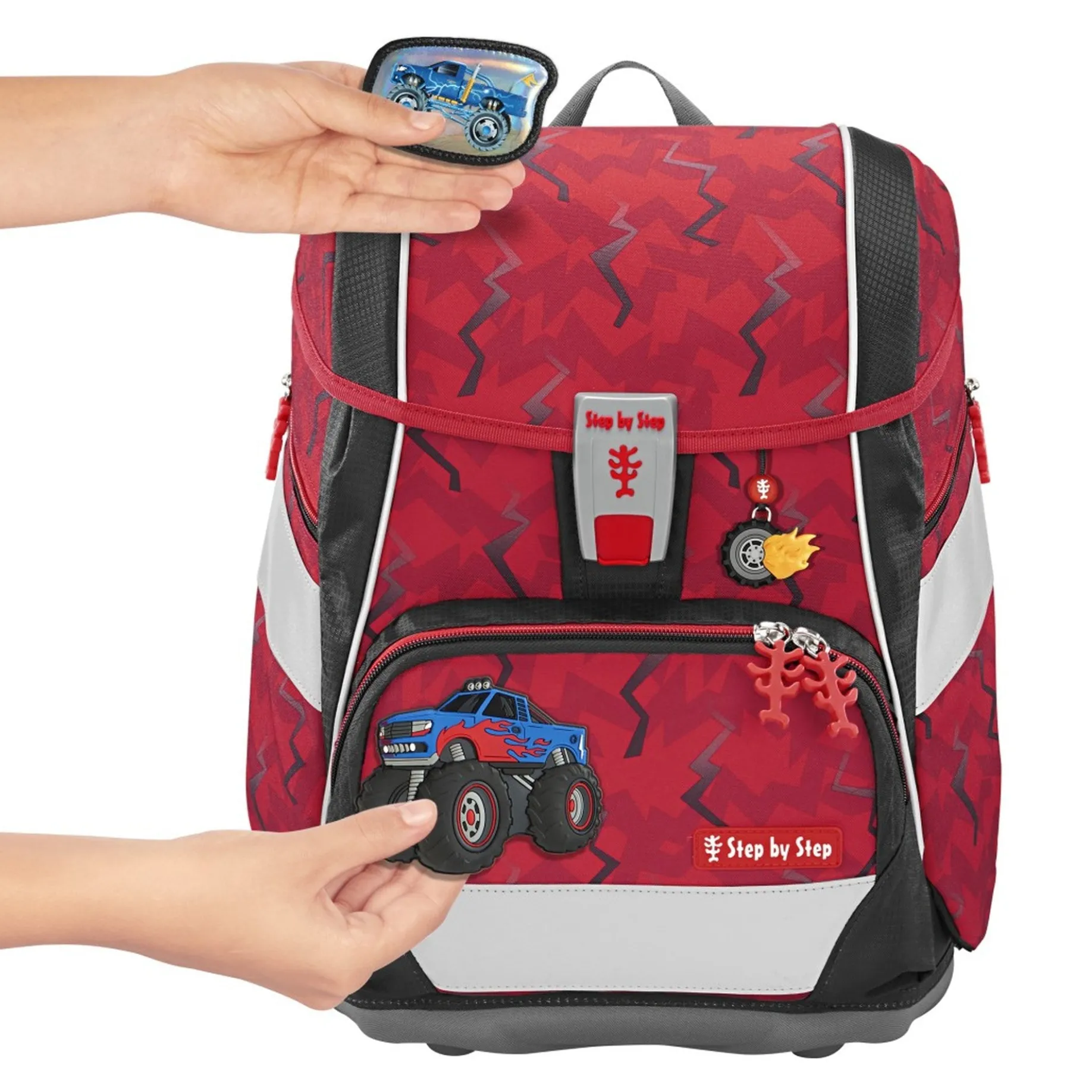 2in1 Plus - Schulranzen Set 6tlg. (Monster Truck Rocky)