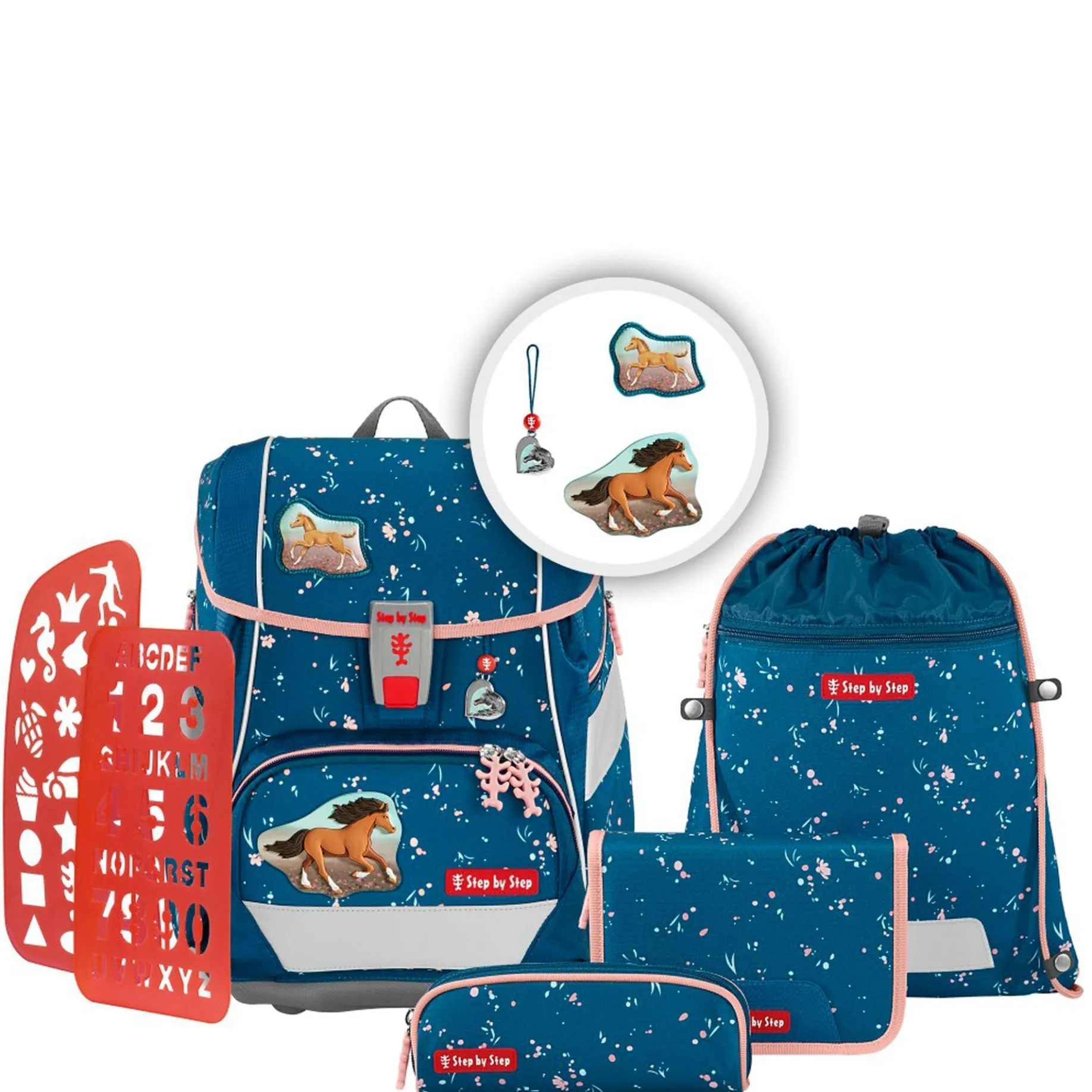 2in1 Plus - Schulranzen Set 6tlg. (Wild Horse Ronja)