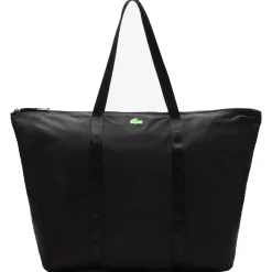 Izzie - Shopper aus leichtem Nylon 66 cm (noir vert fluo)