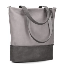 Jana J145 - Schultertasche 37 cm (nubuk-stone)