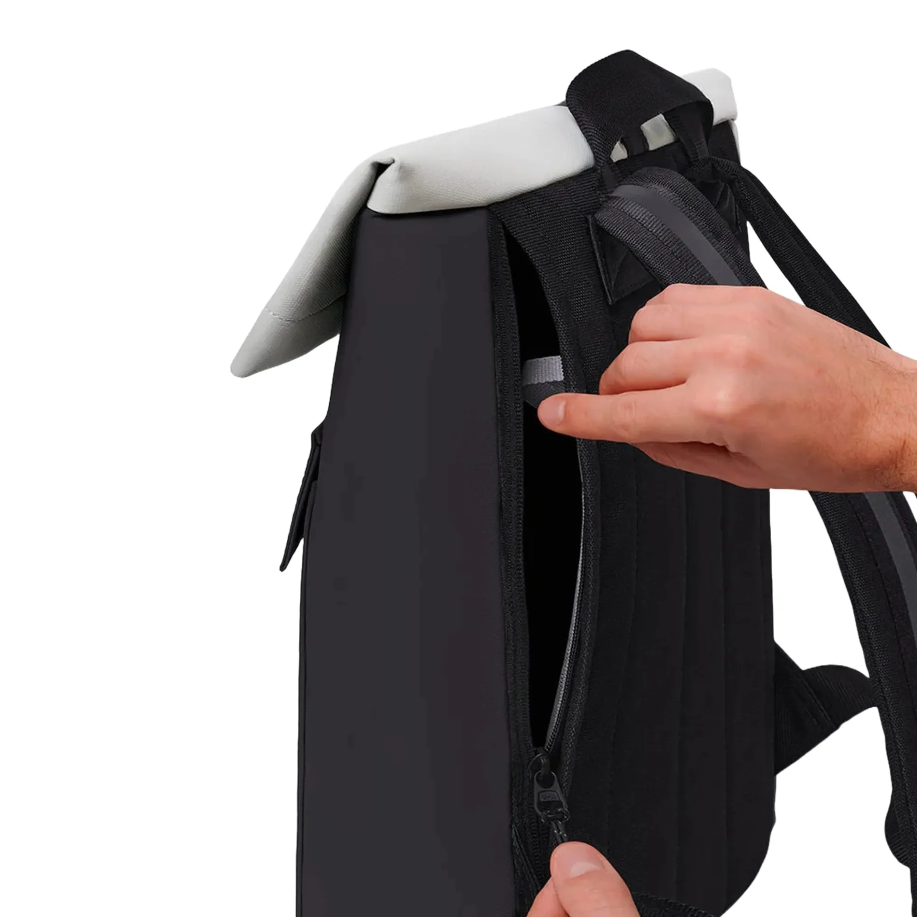 Jasper Medium Aloe Rolltop - Rucksack 16'' 45 cm (black/light grey)
