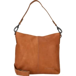 Jen - Schultertasche Leder 25 cm (cognac)