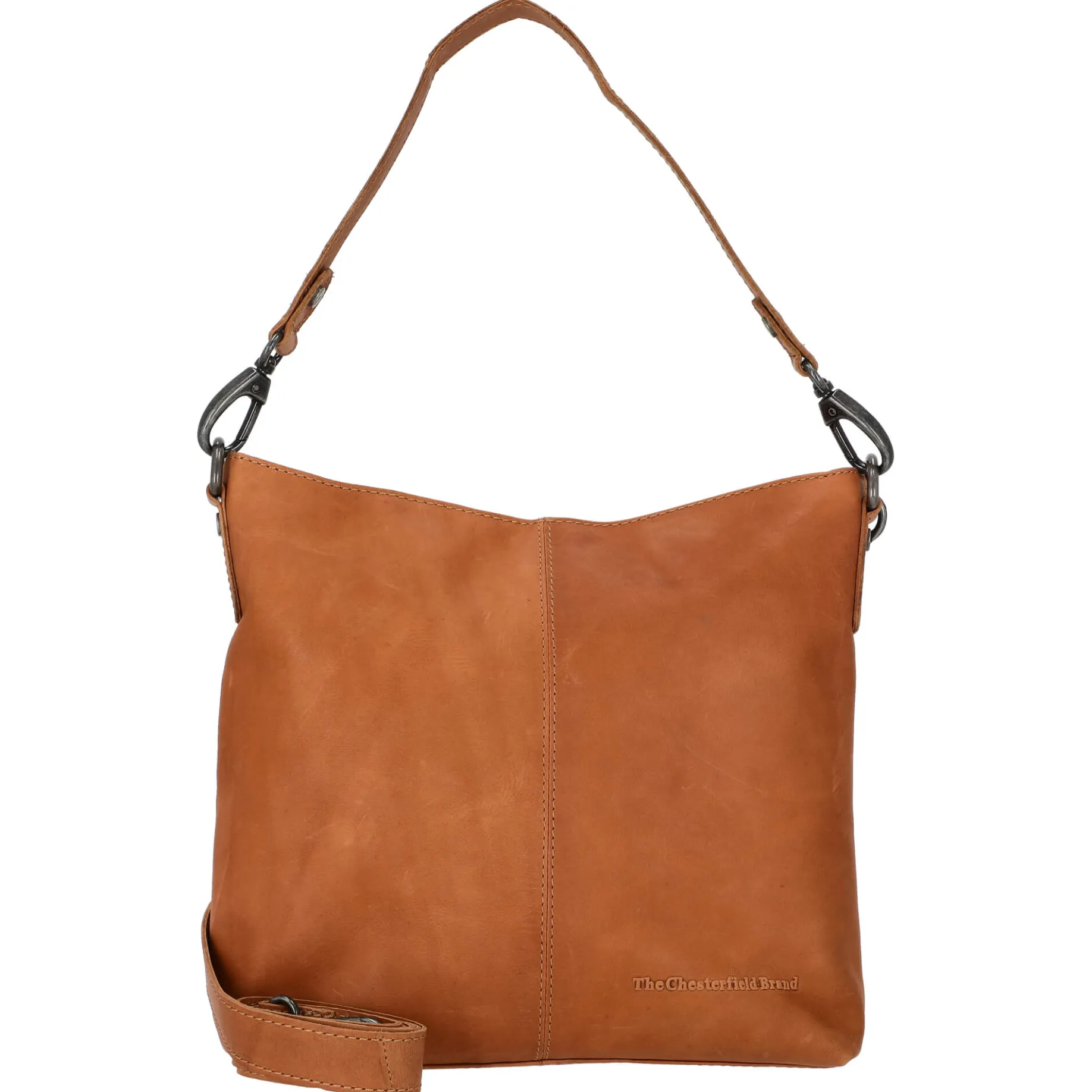 Jen - Schultertasche Leder 25 cm (cognac)