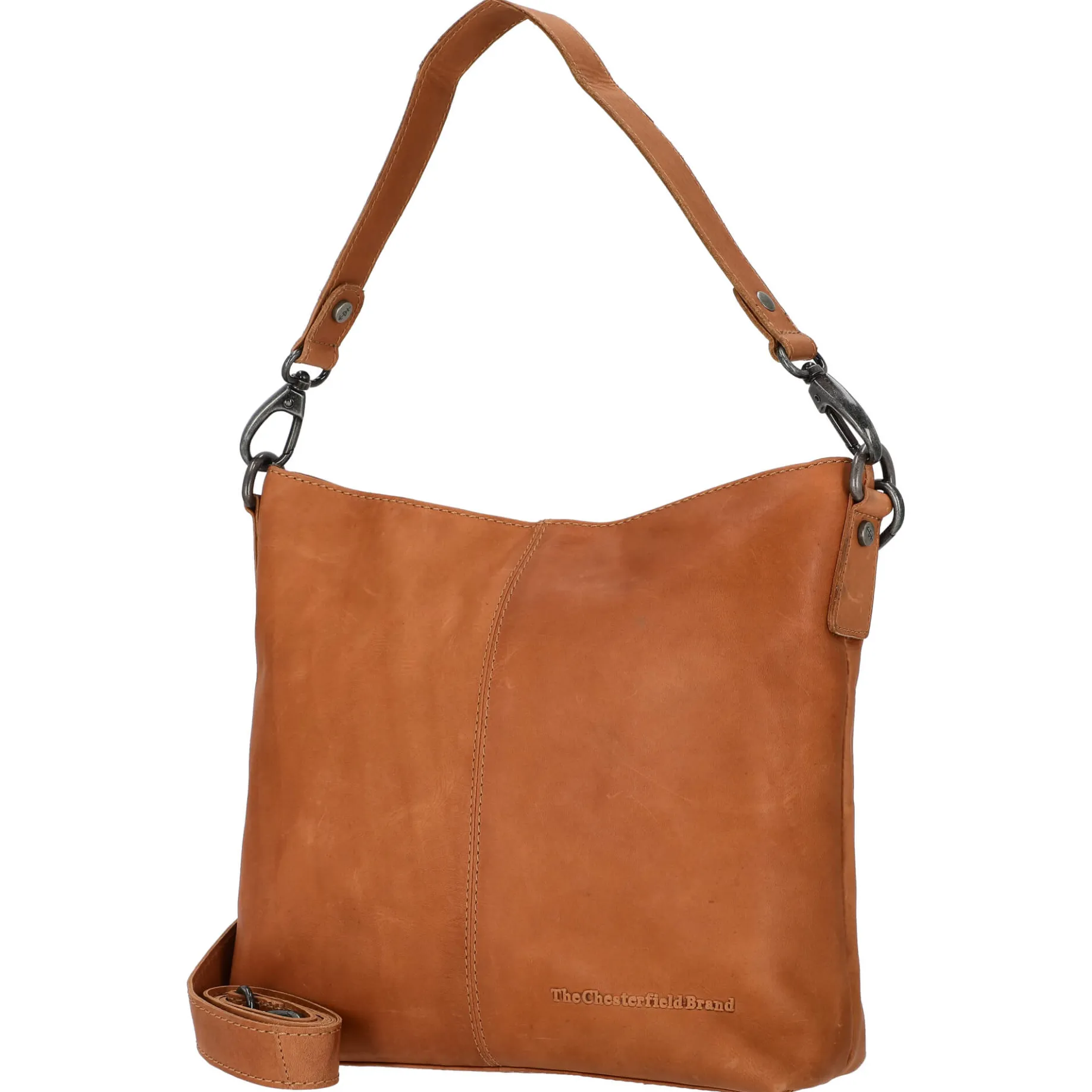 Jen - Schultertasche Leder 25 cm (cognac)