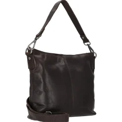 Jen - Schultertasche Leder 25 cm (brown)