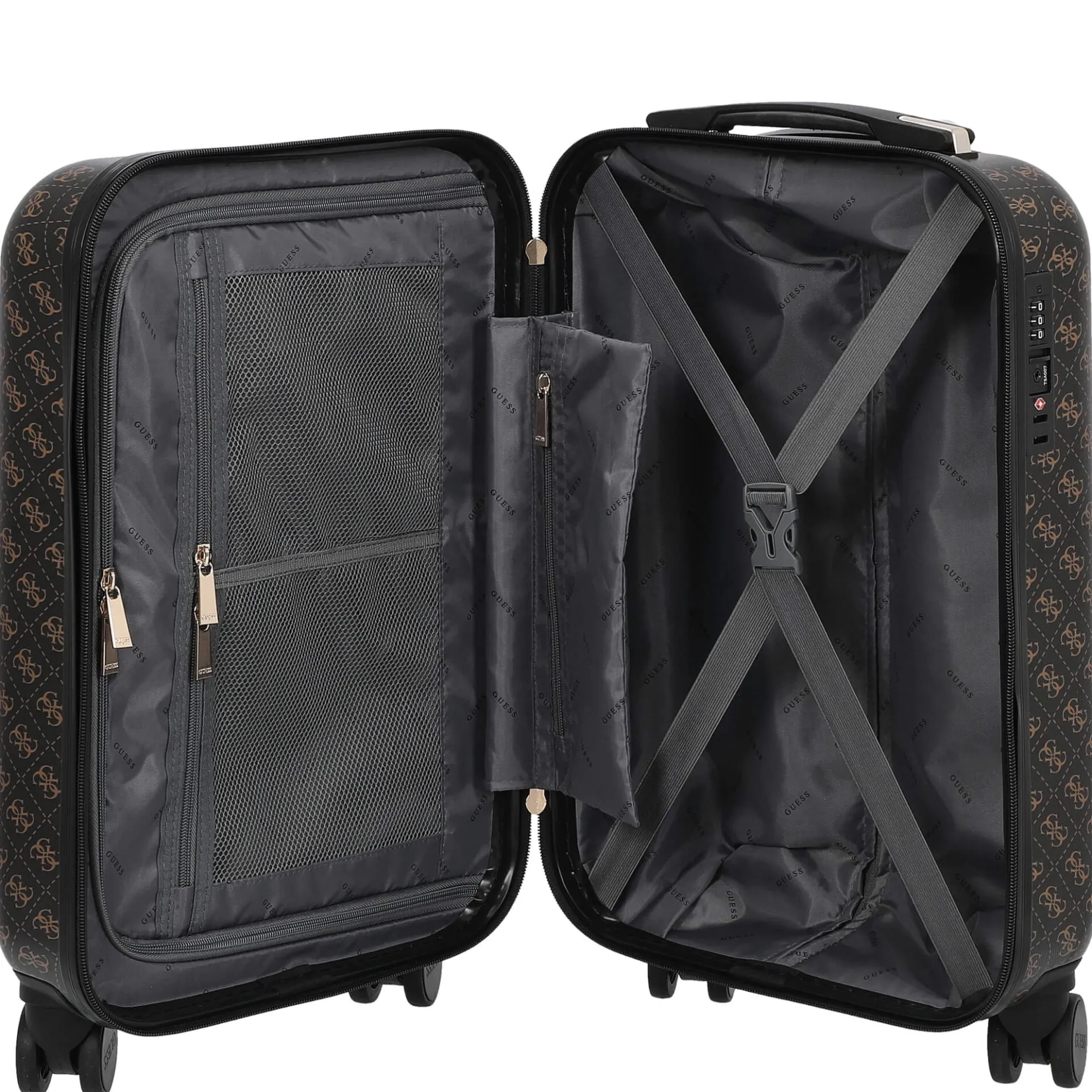 Jesco 18 IN - 4-Rollen-Kabinentrolley 54 cm S (brown)