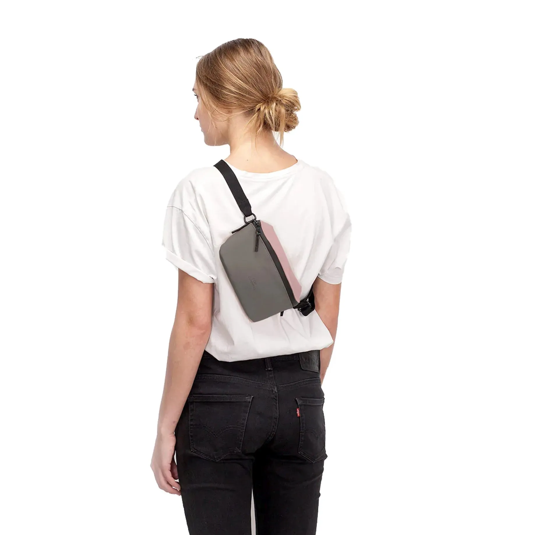Jona Lotus - Gürteltasche 20 cm (rose/dark grey)