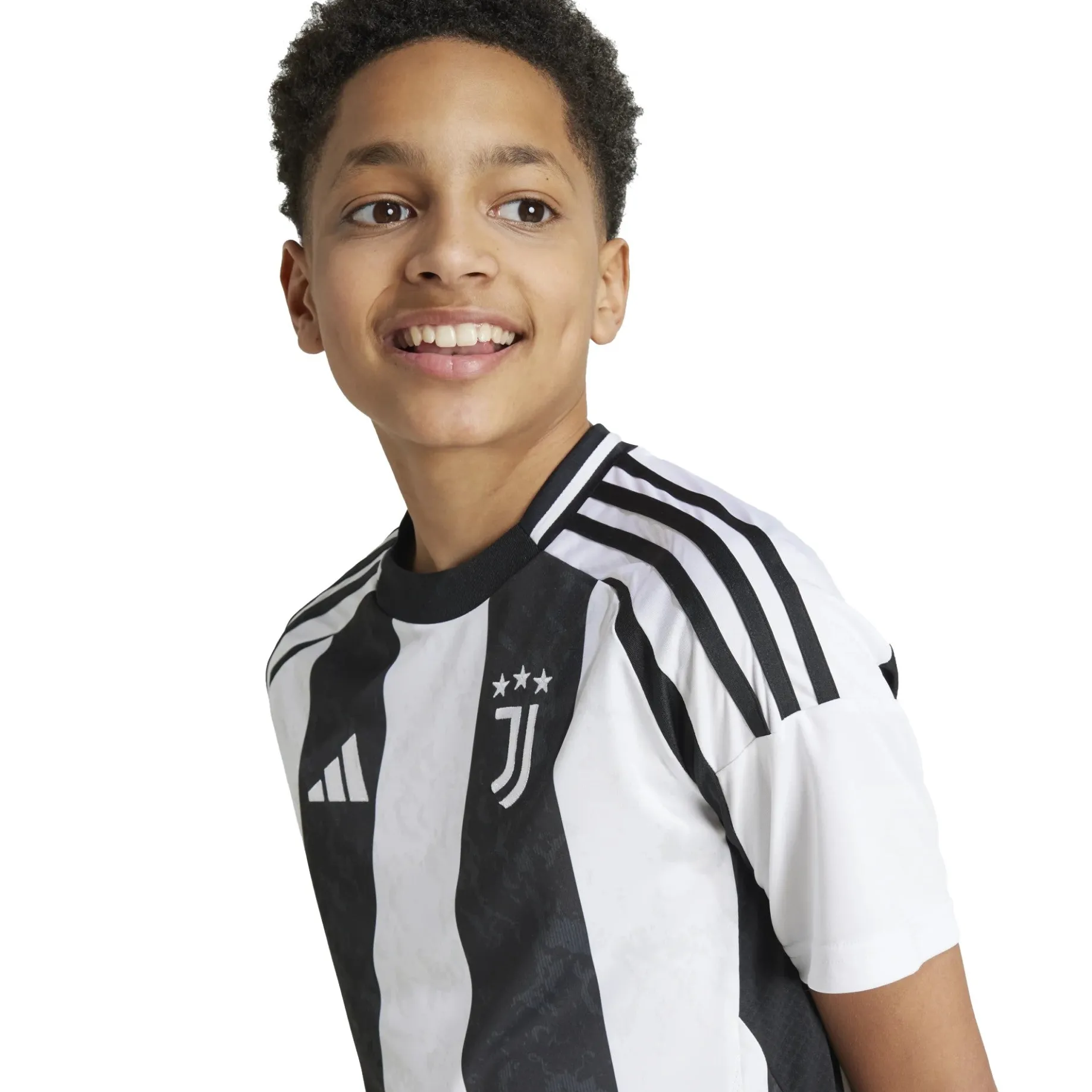 Juventus Turin Fußball - Jr. Heimtrikot 24/25 (white/black, 176)