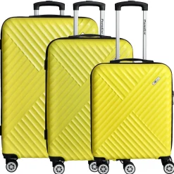 Kingston - 4-Rollen-Trolley Set 3tlg. (gelb)