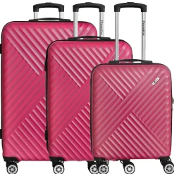 Kingston - 4-Rollen-Trolley Set 3tlg. (pink)