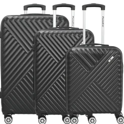 Kingston - 4-Rollen-Trolley Set 3tlg. (schwarz)