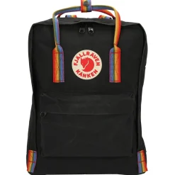 Kånken Rainbow - Rucksack 38 cm (black-rainbow pattern)
