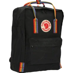 Kånken Rainbow - Rucksack 38 cm (black-rainbow pattern)
