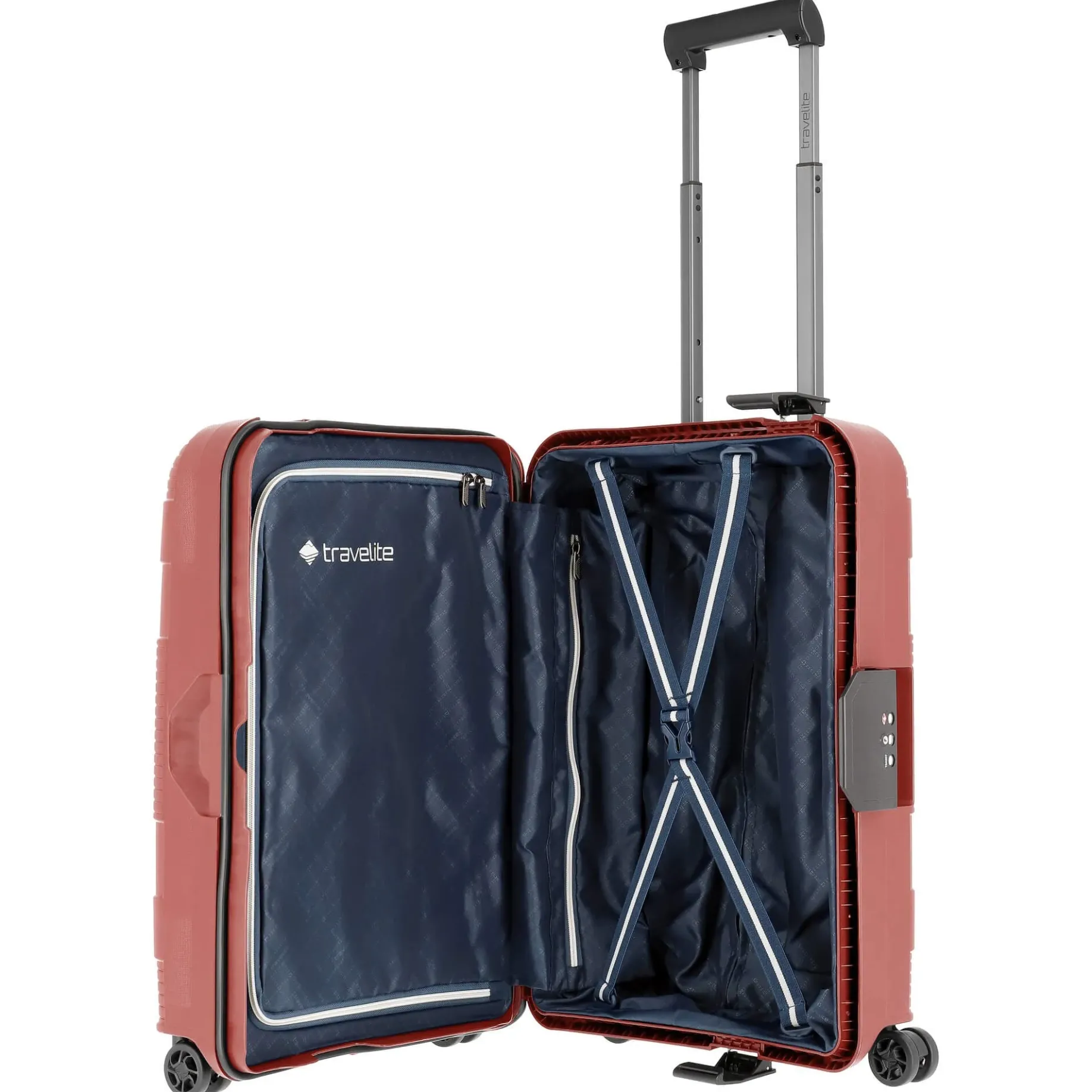 Korfu - 4-Rollen-Kabinentrolley S 55 cm (rot)