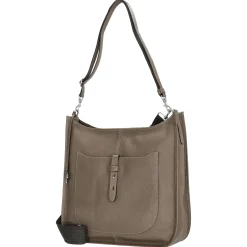 Kronberg - Schultertasche 40 cm Rindleder (hazel)