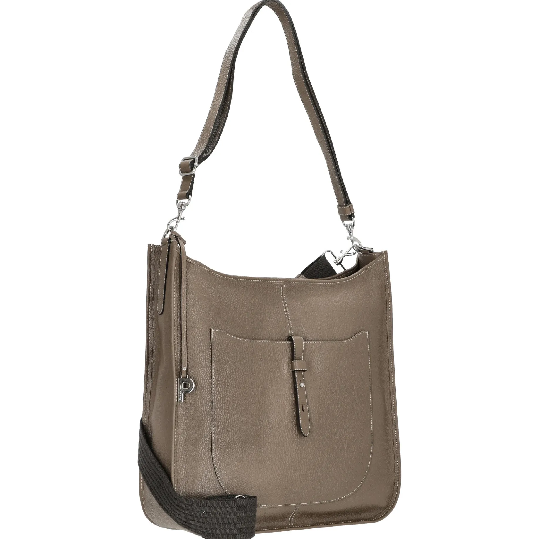 Kronberg - Schultertasche 40 cm Rindleder (hazel)