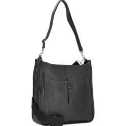 Kronberg - Schultertasche 40 cm Rindleder (black)