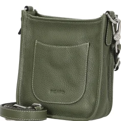 Kronberg - Umhängetasche 19 cm Rindsleder (pesto)