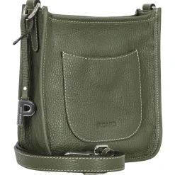 Kronberg - Umhängetasche 19 cm Rindsleder (pesto)