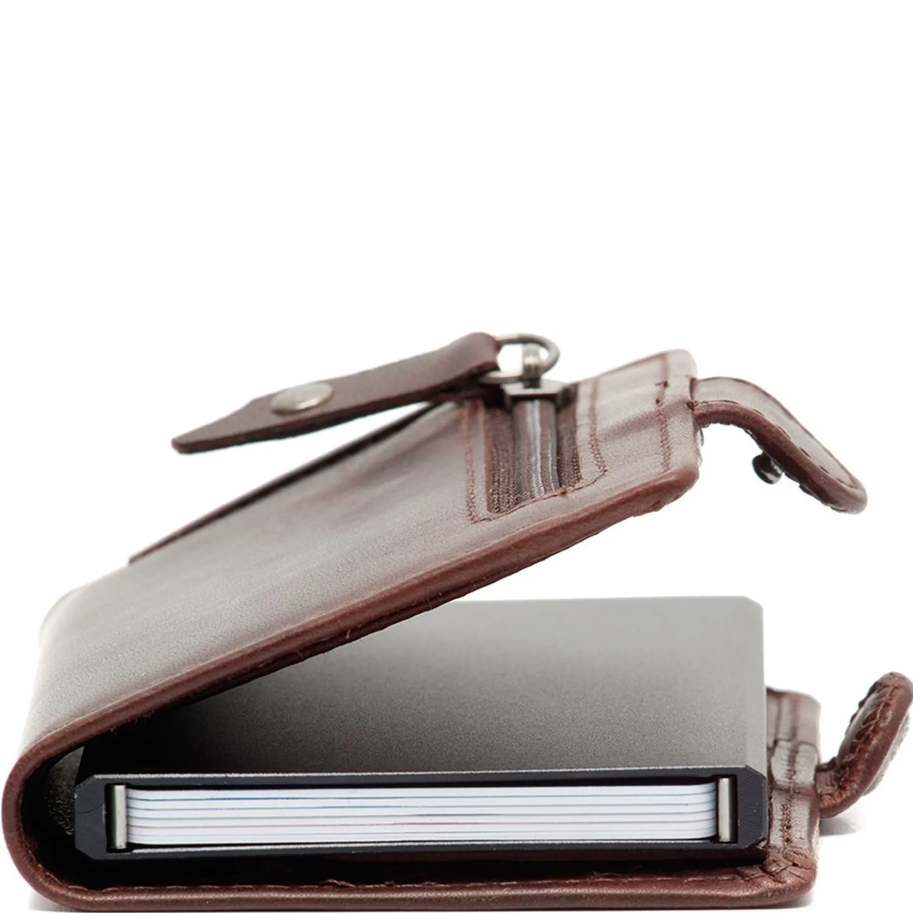 Lagos - Kreditkartenetui 6cc 10 cm RFID (braun)