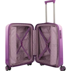 LASCANA Edition - 4-Rollen-Kabinentrolley 55 cm (purple degrade)
