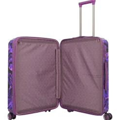 LASCANA Edition - 4-Rollen-Trolley 65 cm (purple swirl)