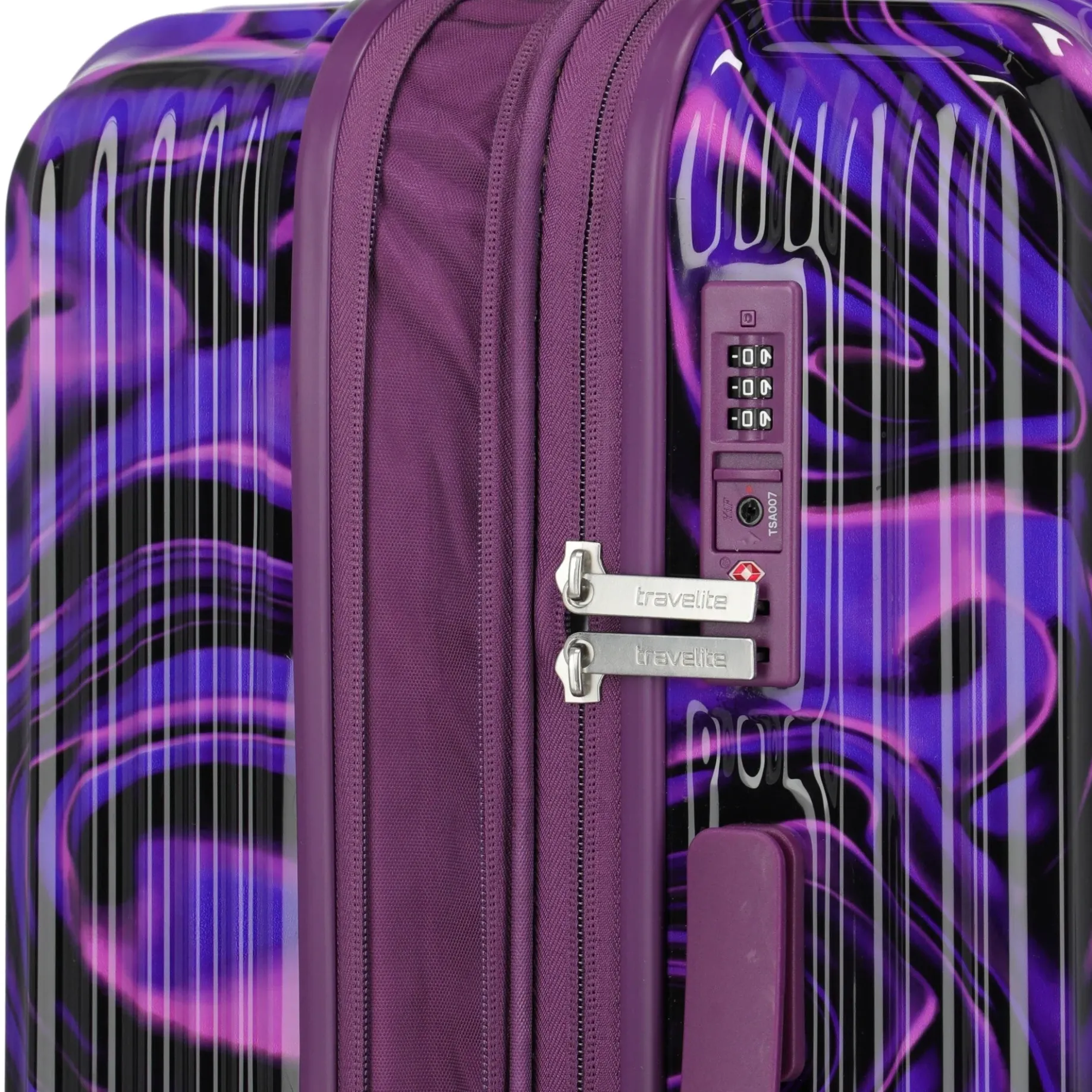 LASCANA Edition - 4-Rollen-Trolley 65 cm (purple swirl)
