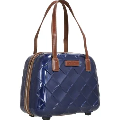Leather and More - Beautycase 28 cm (blue)