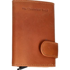 Leicester - Kreditkartenetui 6cc 10 cm RFID (cognac)
