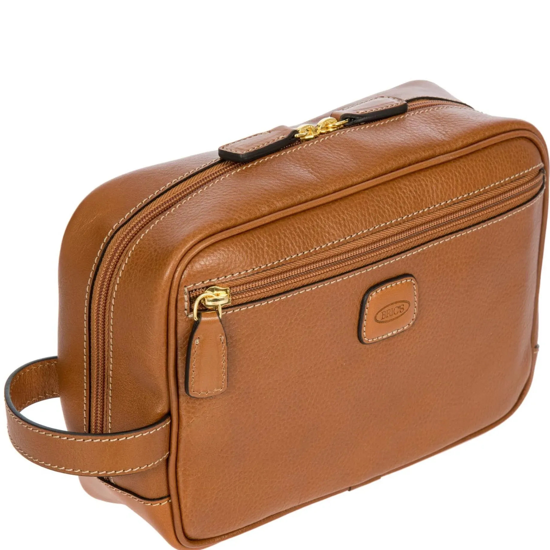 Life Pelle - Kulturbeutel 25 cm (cognac)