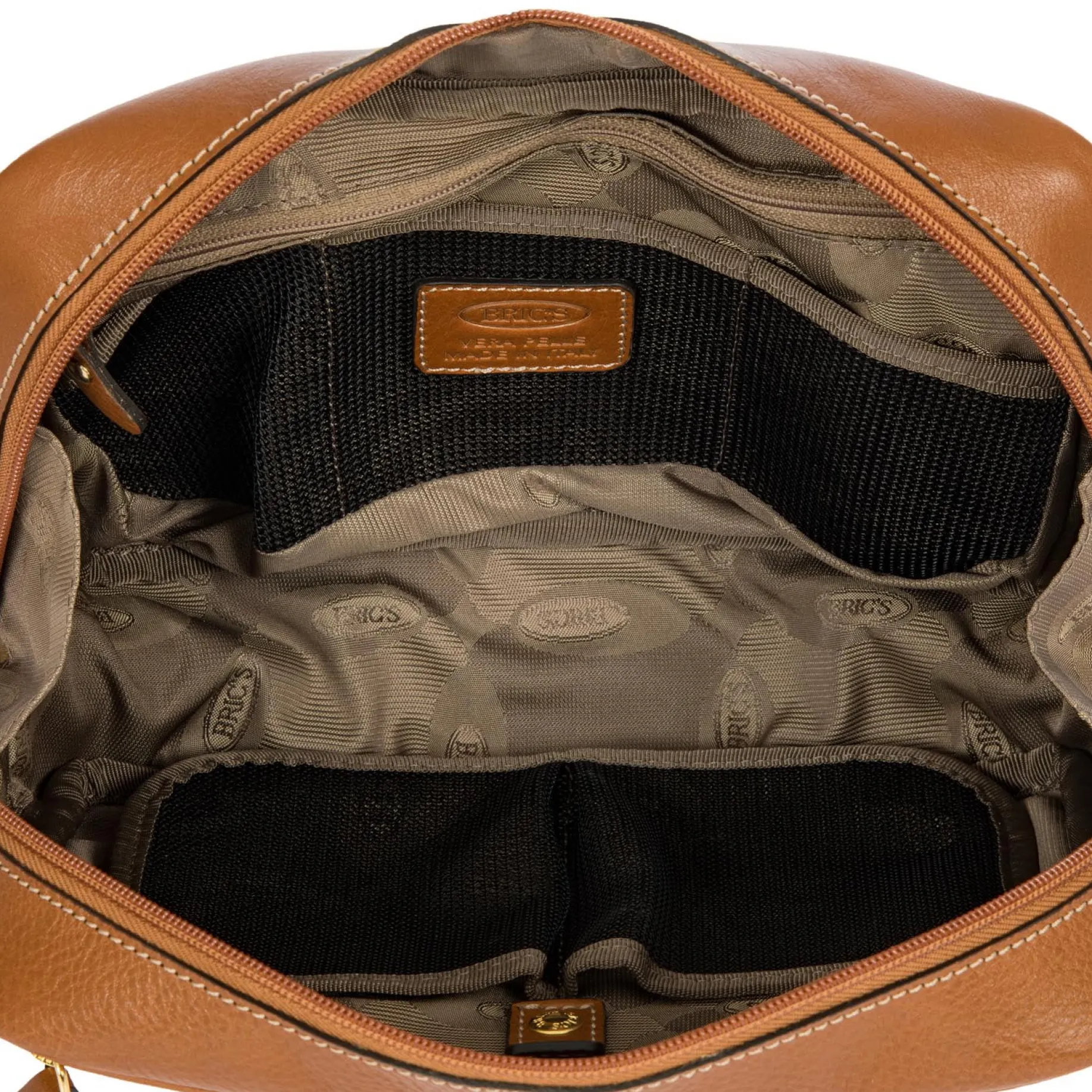 Life Pelle - Kulturbeutel 25 cm (cognac)