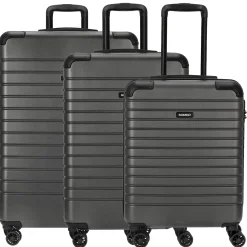 Line - 4-Rollen-Trolley Set 3tlg. (anthrazit)