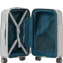 Lineo Stripe - Kabinentrolley S 55 cm (silver)