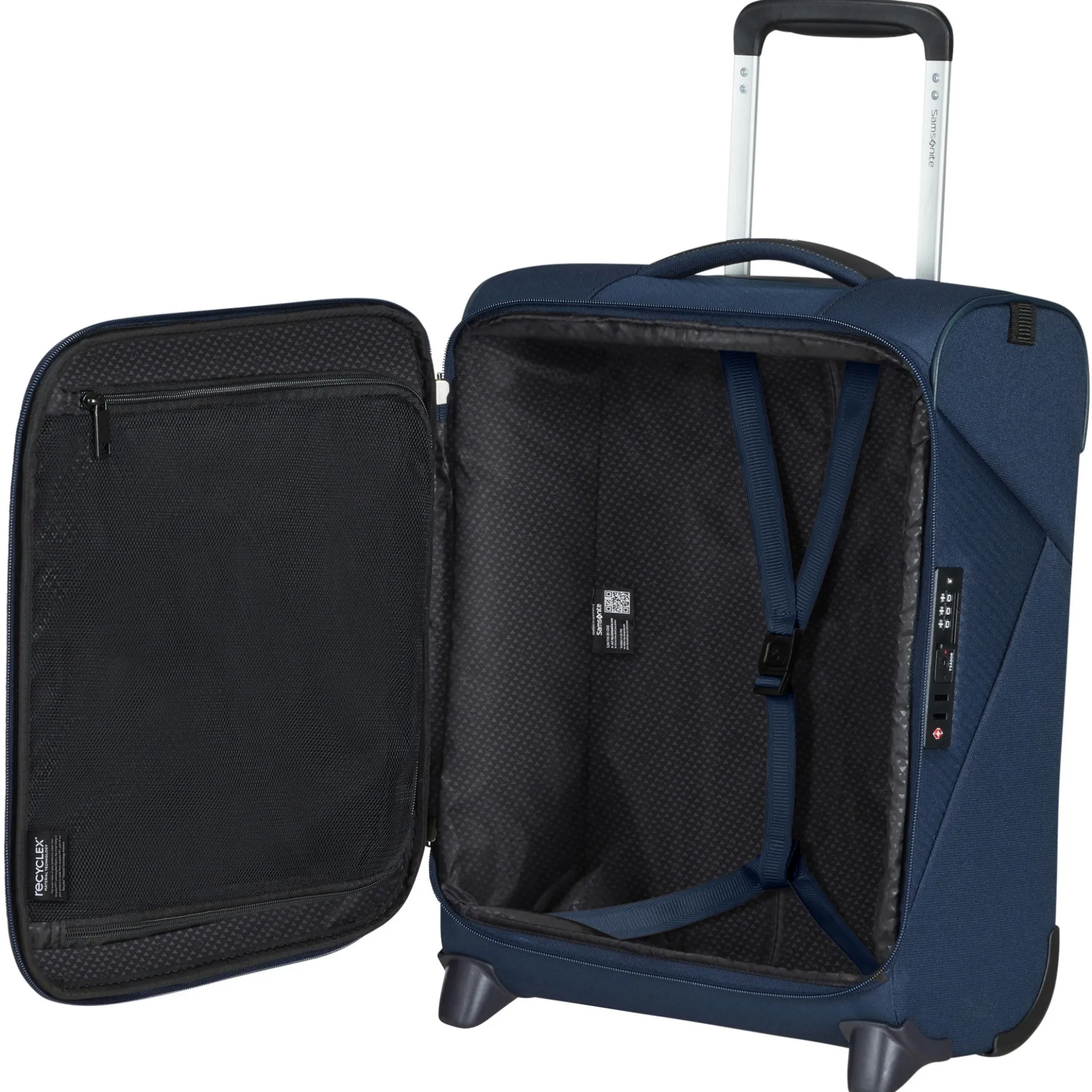 Litebeam - 2-Rollen Kabinentrolley Upright 45 cm (midnight blue)
