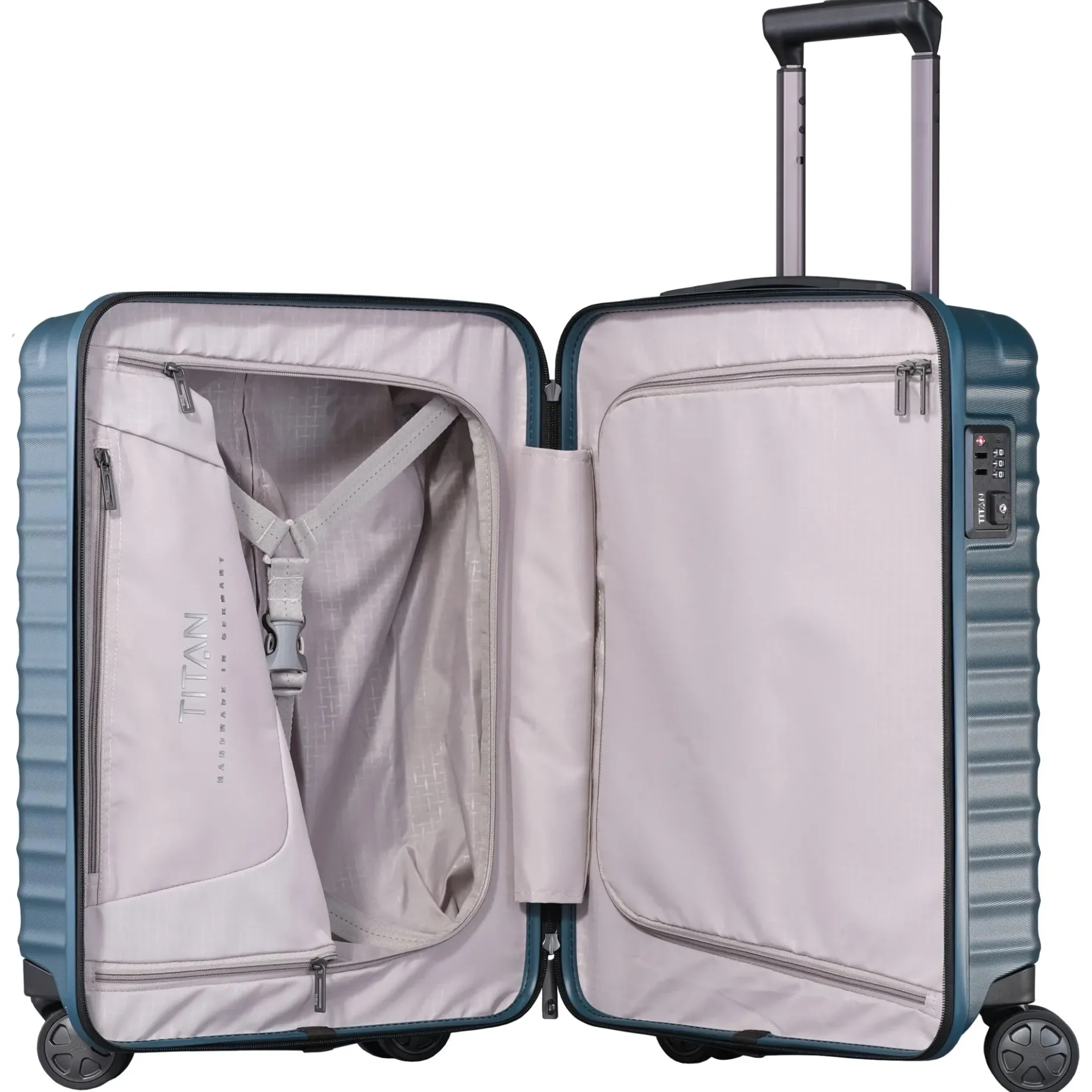LITRON - 4-Rollen-Kabinentrolley 55 cm (Petrol)