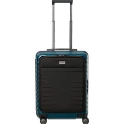 LITRON FRAME - 4-Rollen-Kabinentrolley mit Vortasche 55 cm (petrol)