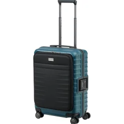 LITRON FRAME - 4-Rollen-Kabinentrolley mit Vortasche 55 cm (petrol)