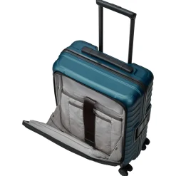 LITRON FRAME - 4-Rollen-Kabinentrolley mit Vortasche 55 cm (petrol)
