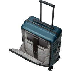 LITRON FRAME - 4-Rollen-Kabinentrolley mit Vortasche 55 cm (petrol)
