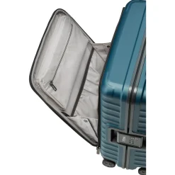 LITRON FRAME - 4-Rollen-Kabinentrolley mit Vortasche 55 cm (petrol)