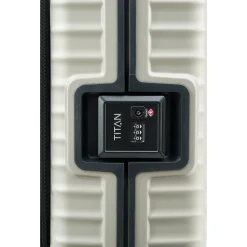 LITRON FRAME - 4-Rollen-Kabinentrolley mit Vortasche 55 cm (champagner)