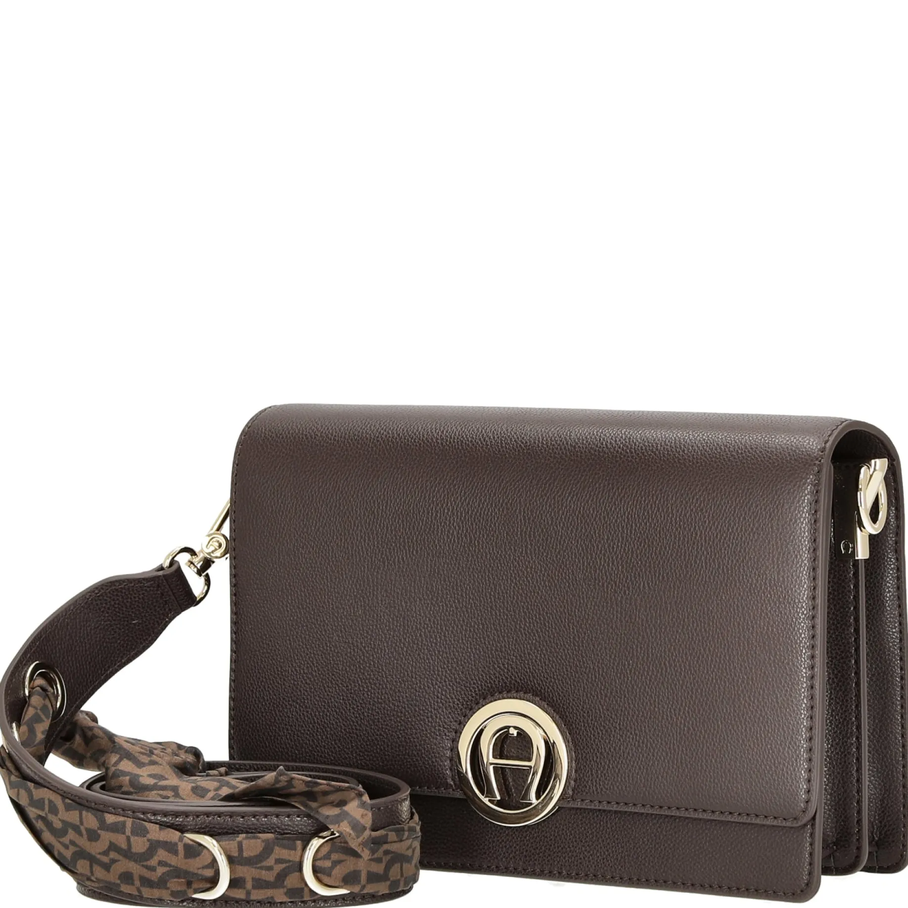 Livia - Umhängetasche + Tuch 24 cm M (espresso brown)