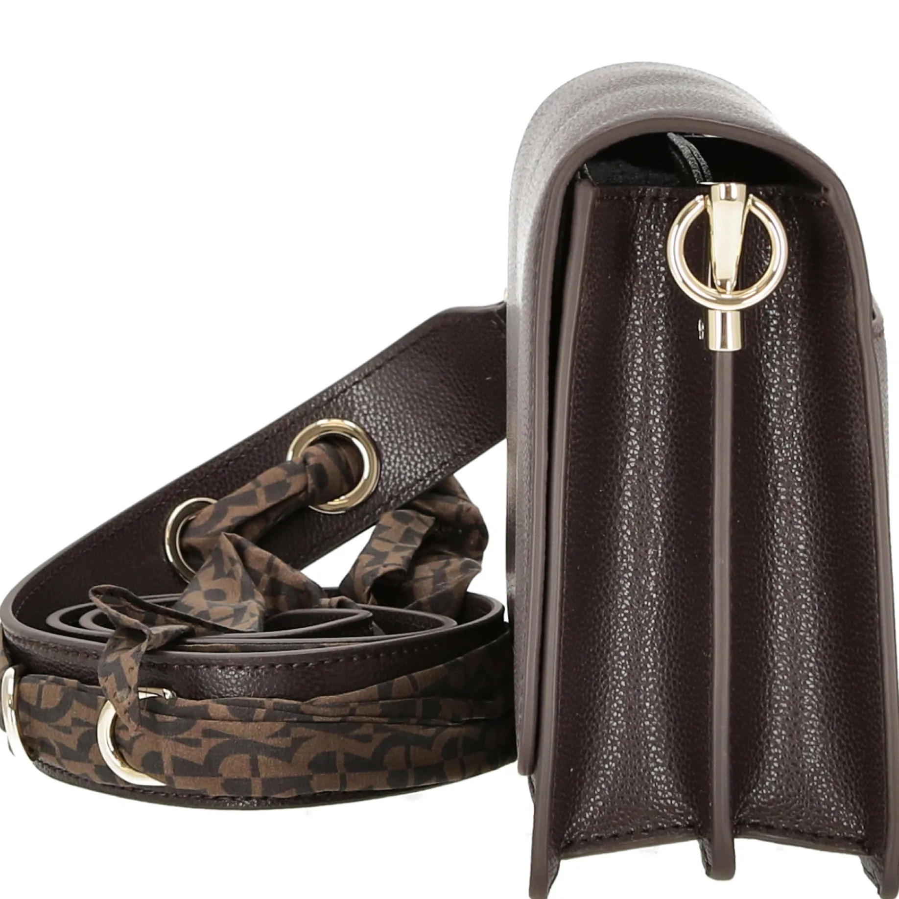 Livia - Umhängetasche + Tuch 24 cm M (espresso brown)