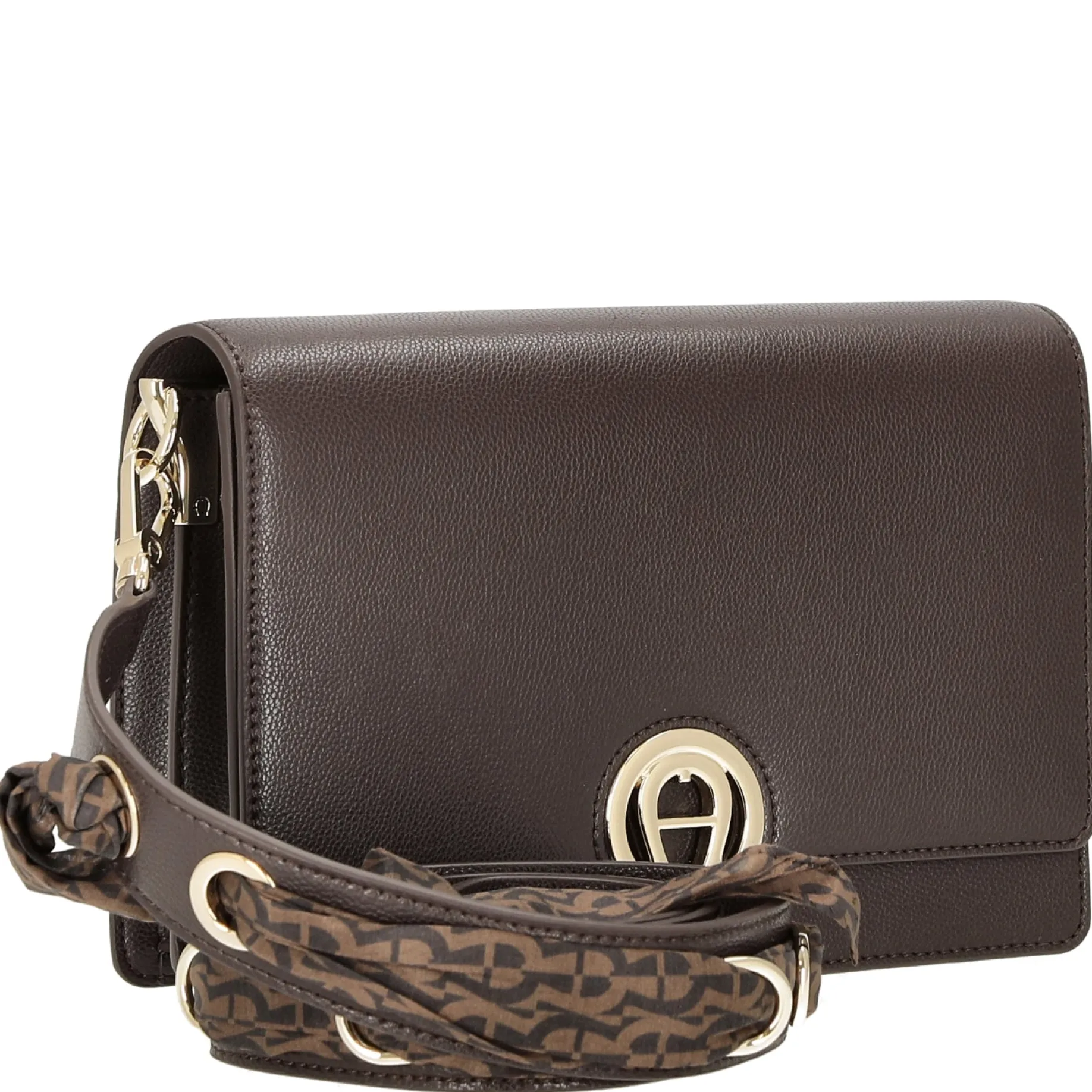 Livia - Umhängetasche + Tuch 24 cm M (espresso brown)