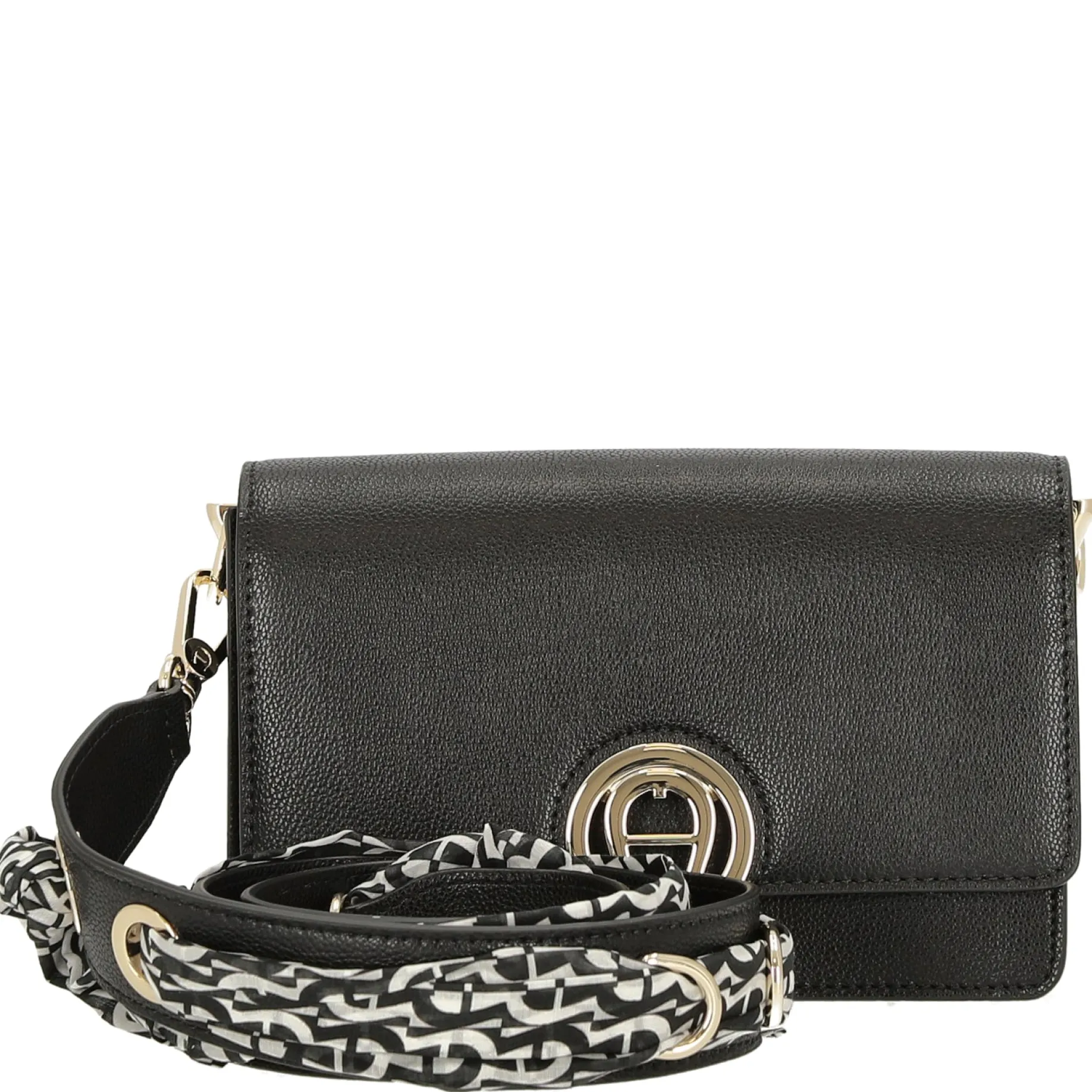 Livia - Umhängetasche + Tuch 20 cm S (black)