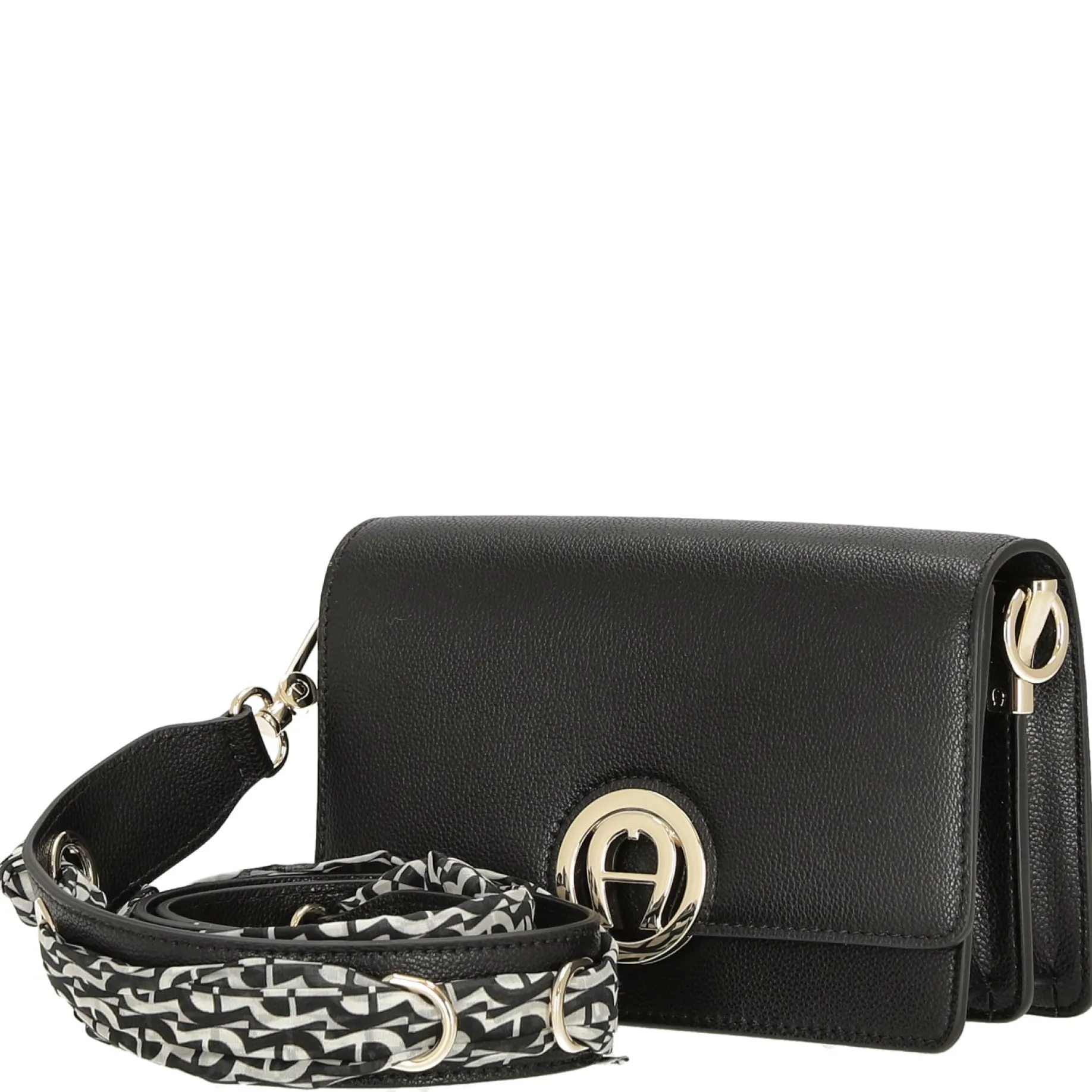 Livia - Umhängetasche + Tuch 20 cm S (black)