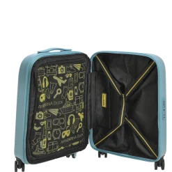 Logoduck+ - 4-Rollen-Kabinentrolley 52 cm erw. (aqua)