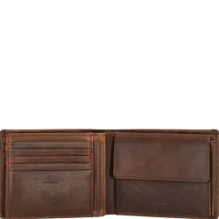 Loreto Typhon - Geldbörse 9cc 12 cm RFID (darkbrown)