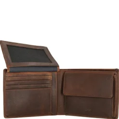 Loreto Typhon - Geldbörse 9cc 12 cm RFID (darkbrown)