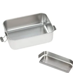 Lunchbox Stainless Steel Solid 18 cm - Brotzeitbox (Bold Blue/Purple)